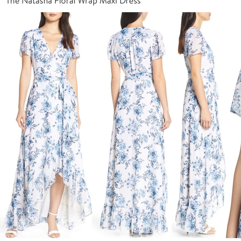 NWT Wayf Floral Wrap Dress
